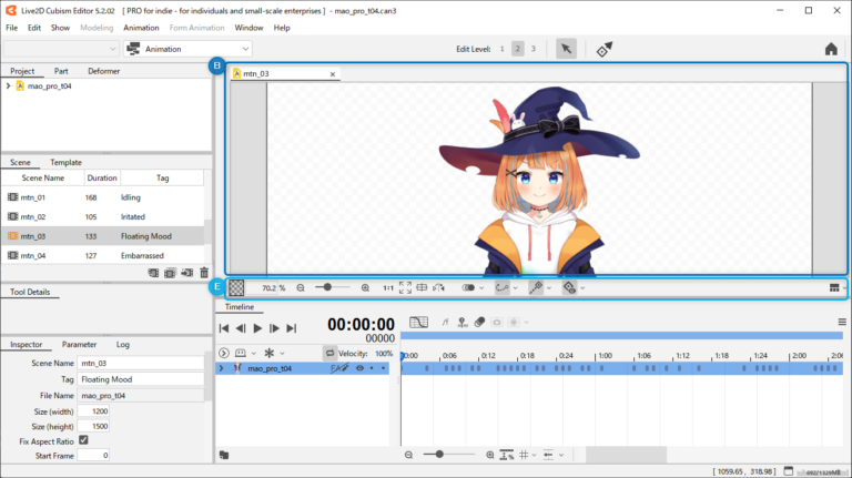 About the View Area | Editor Manual | Live2D Manuals & Tutorials