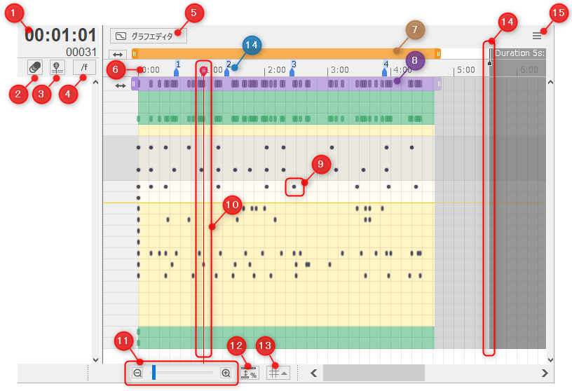 タイムラインパレット Live2d Manuals Tutorials